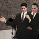 Illustration for article titled Romney Stands Behind Ryan To Show Good Campaigning Stance